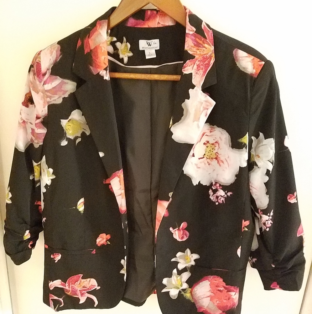 Worthington floral blazer jacket
